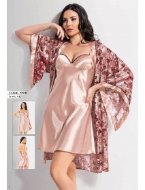   Loriva Satin,Nightgown,Dressing Gown Set Of 2 1906