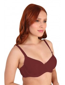 MI 190C Padded Underwire Bra Burgundy