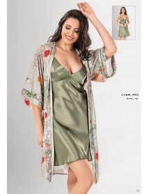  Loriva Satin,Nightgown,Dressing Gown Set Of 2 1912