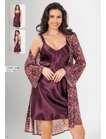 Loriva Satin,Nightgown,Dressing Gown Set Of 2 1918