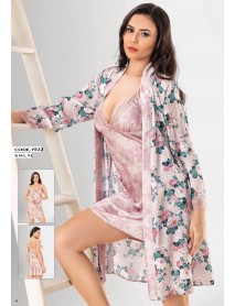   Loriva Satin,Nightgown,Dressing Gown Set Of 2 1922