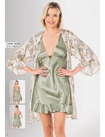 Loriva Satin,Nightgown,Dressing Gown Set Of 2 1924