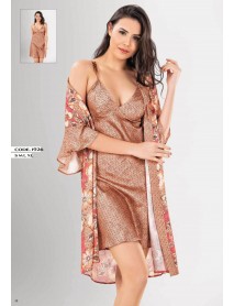 Loriva Satin,Nightgown,Dressing Gown Set Of 2 1926