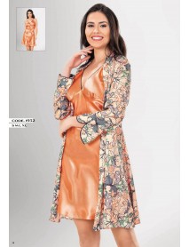   Loriva Satin,Nightgown,Dressing Gown Set Of 2 1932