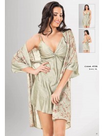 Loriva Satin,Nightgown,Dressing Gown Set Of 2 1938
