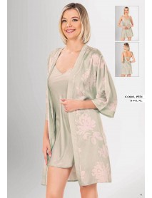 Loriva Satin,Nightgown,Dressing Gown Set Of 2 1951
