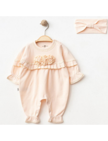 IŞIL BABY GIRL 0/3-0/3-3/6 MONTHS GUIPURE DETAILED JUMPSUIT 2005