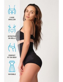 Emay 2005 Waist Corset Pop Up Black