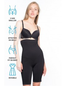 Emay 2006 High Waist Long Leg Corset Black
