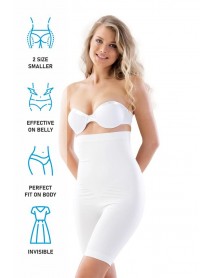 Emay 2006 High Waist Long Leg Corset White