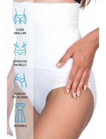 Emay 2009 High Waist Double Slip Corset White