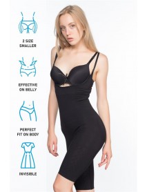 Emay 2013 Open Breast Length Corset Black
