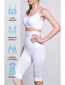 Emay 2015 High Waist Double Long Leg Corset White