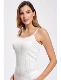 İlke Jacquard Undershirt Ecru (BıgSıze) 2023