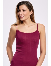 İlke Jacquard Undershirt Cherry (BıgSıze) 2023