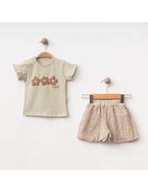 Moeboon Girl 6-9-12-18 Months Short Set 2025011MB