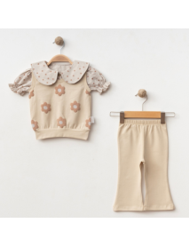 MOEBOON GIRL 6-9-12-18 MONTHS POLKA DOT FLORAL SET 2025017