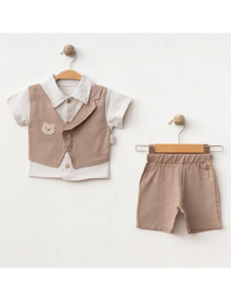MOEBOON BOY 6-9-12-18 MONTHS VEST AND SHORTS SET 2025023