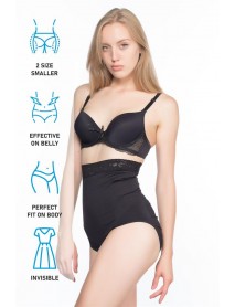 Emay 2028 Lace High Waist Slip Corset Black