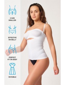 Emay 2030 Open Breasted Athlete Corset White