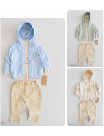 ANNA BABBA BOY'S 3-6-9-12 MONTHS FOX CARDIGAN SUIT 20316