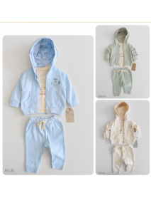 ANNA BABBA BOY'S 3-6-9-12 MONTHS BASIC CARDIGAN SUIT 20317