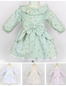 ANNA BABBA GIRL 3-6-9-12 MONTHS FLOWER GARDEN DRESS 20355