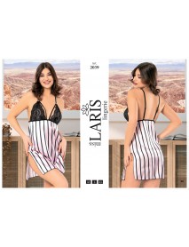 Laris Satin Short Nightdress 2039
