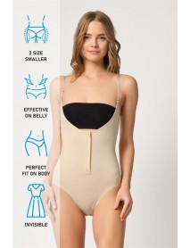 Emay 2043 Open Breasted Body Corset Skin