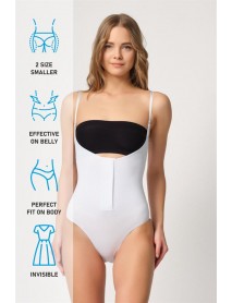 Emay 2043 Open Breasted Body Corset White