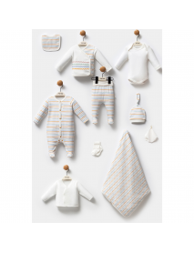 Moi Noi Boy's 0-3 Months Newborn Set Of 10 2070NO