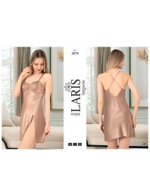 Laris Satin Short Nightdress 2079