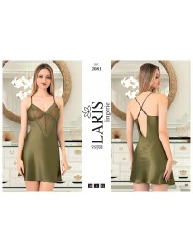 Laris Satin Short Nightdress 2081