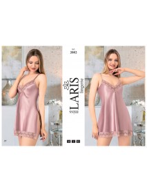Laris Satin Short Nightdress 2082