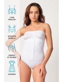 Emay 2088 Front Slip Corset White
