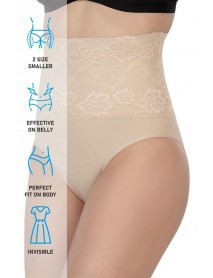 Emay 2090 High Waist Slip Corset with Lace Front Skin