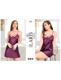 Laris Satin Short Nightdress 2090
