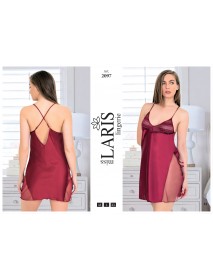 Laris Satin Short Nightdress 2097
