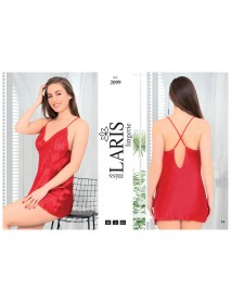 Laris Satin Short Nightdress 2099