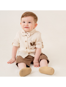 COCOSİSS BOY 9-12-18-24 MONTHS MUSLIN SHIRT SET