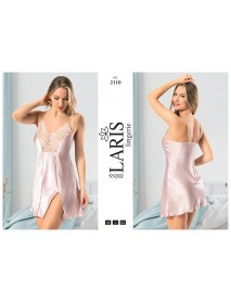 Laris Satin Short Nightdress 2110