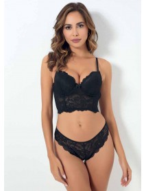 Godewo Half-Supported,Lace,Bra-Panty Set 2120 