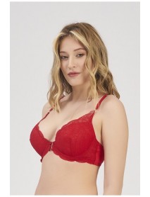 Supported Underwire Gold Bra Moonlight 2207 Red