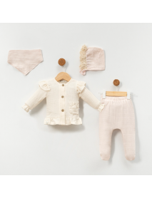 BEGI GIRL 0-3 MONTHS Ruffle MUSLIN SET OF 5 22461