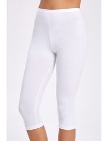 İlke Lycra Capri Tights White (BigSize) 2257