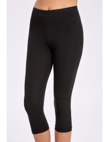 İlke Lycra Capri Tights (BigSize) Black 2258