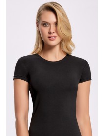 İlke Lycra 0-Collar T-Shirt Black 2261