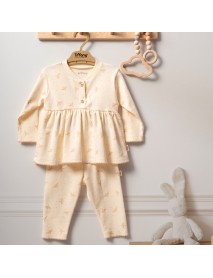 Tiffany Girl 3-6-9-12-18-24 Months Organic Set 24012Tİ