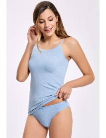 İlke Melange Undershirt - Bikini Set Blue 2401