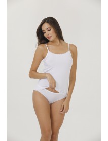 İlke Derby Viscose Lace Rope Suspender Set White 2421